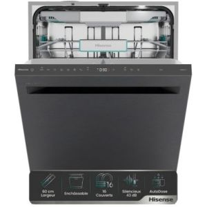 Image : HISENSE HBU5A6360BXD - Lave Vaisselle 60 Cm