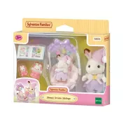 Sylvanian Families Le coucher des sœurs Lapin Chocolat - Figurines