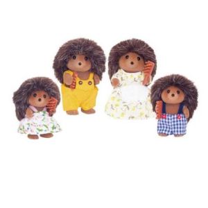 Image : Sylvanian Families 4 Figurines Famille Herisson - 4018