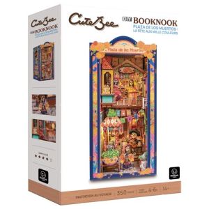 Image : Blackrock Games Booknook Plaza de los Muertos La Fête aux Mille Couleurs - Puzzle 3D 350 pièces
