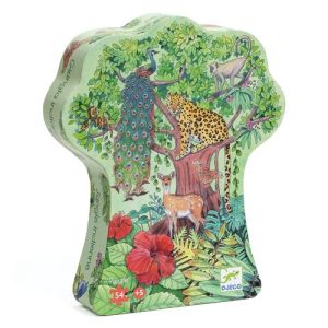 Image : Djeco Jungle indienne - Puzzle 54 pièces
