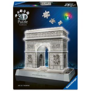 Image : Ravensburger Arc de Triomphe illuminé - Puzzle 3D 216 pièces