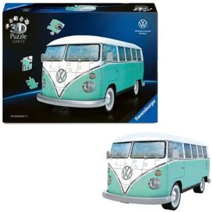 Image : Ravensburger - Puzzle 3D Iconics 162 pcs Combi T1 Volkswagen Level 3/5