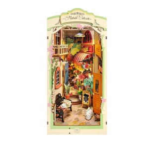 Image : Book Nook Floral Corner - Puzzle 3D en bois Rolife