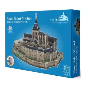Image : MEGABLEU Puzzle 3D 125 pcs Mont Saint-Michel