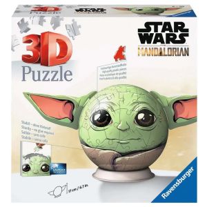 Image : RAVENSBURGER Puzzle 3D Ball Star Wars Grogu - 72 pcs