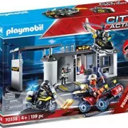 Playmobil 70338 Quartier général transportable policiers d'élite