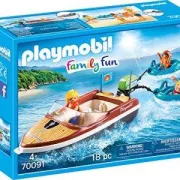 Playmobil 70091- Bateau avec Bouees et Vacanciers