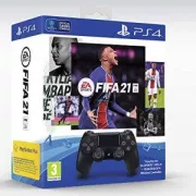 Manette Dual Shock 4 Noir V2 + Fifa 21 + Points Fut + Abonnement Ps+ 14 Jours pour PS4