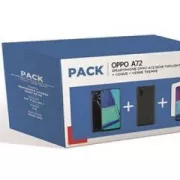 Pack Oppo A72 Noir 128Go + COQUE + Protege Ecran