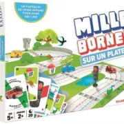 Jeu de societe Dujardin Mille Bornes Le Grand Classique sur un plateau 59019
