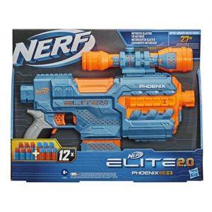 Image : Nerf Elite 2.0 Blaster motorise Phoenix CS-6 avec 12 flechettes Nerf