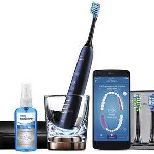 Image : Brosse a dents electrique Philips HX9954/53 SONICARE DIAMONDCLEAN SMART LUNAR BLUE