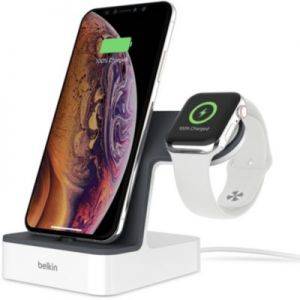 Image : Station de chargement Belkin iPhone/Apple Watch blanc