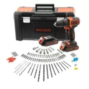 Perceuse-Visseuse sans fil - 18 V BCK186D2KA-QW BLACK+DECKER