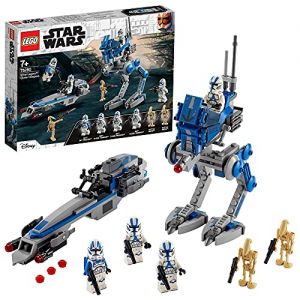 Image : LEGO 75280 Star Wars Les Clone Troopers de la 501eme legion et Marcheur at-RT