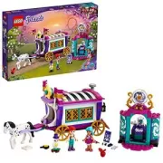 LEGO Friends 41688 La roulotte Magique avec Cheval et Mini-poupee Jouet Parc d'Attraction pour Enfants