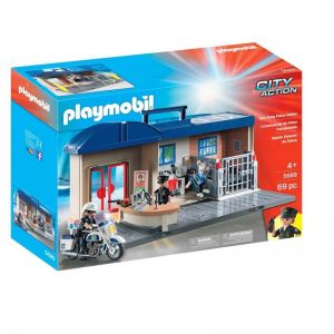 Image : Playmobil City Action - Commissariat de Police transportable - 5689