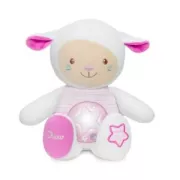 Peluche veilleuse musicale Chicco Mouton Tendres Mots Doux First Dreams Rose