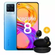 Pack Realme 8 Pro 128go Bleu + ecouteurs Buds Q2