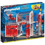 Playmobil - Caserne de Pompiers avec Helicoptere - 9462