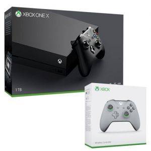 Image : Xbox One X 1 To + Manette Xbox Sans Fil Gris/Vert
