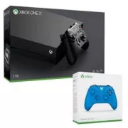 Xbox One X 1 To + Manette sans fil pour Xbox One Bleu
