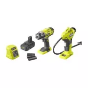 Boulonneuse + Compresseur Ryobi - R18IWPI-115G - Duo ONE+ 18V