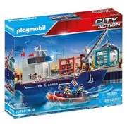 Playmobil City Action Grand cargo avec bateau de douanier (70769)