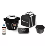 Mijoteur connecte Moulinex Cookeo avec Kit Mega YY4403FB 1600 W Noir