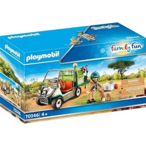 Image : PLAYMOBIL - 70346 - Veterinaire et vehicule tout terrain