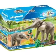PLAYMOBIL - 70324 - Elephant et soigneur