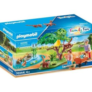 Image : PLAYMOBIL - 70344 - Pandas roux avec enfants