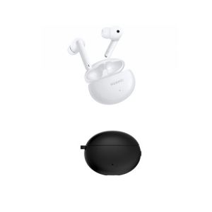 Image : Pack Ecouteurs Bluetooth Huawei FreeBuds 4i avec reduction de bruit Blanc + Etui de protection Noir