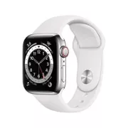 Apple Watch Series 6 (GPS + Cellular  40 mm) Argent Blanc