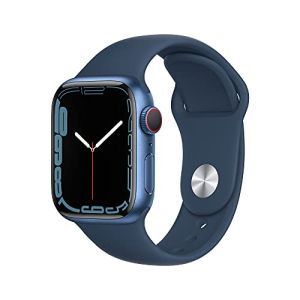 Image : Apple Watch Series 7 (GPS + Cellular) Bleu de 41 mm