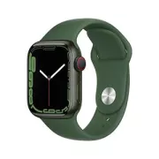 Apple Watch Series 7 (GPS + Cellular) Boitier en Aluminium Vert de 41 mm Bracelet Sport trefle
