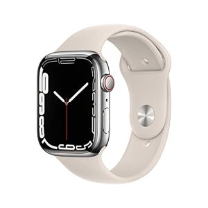 Image : Apple Watch Series 7 (GPS + Cellular) 45mm lumiere stellaire