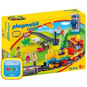 Image : Playmobil 123 - Train avec Passagers et Circuit - 70179