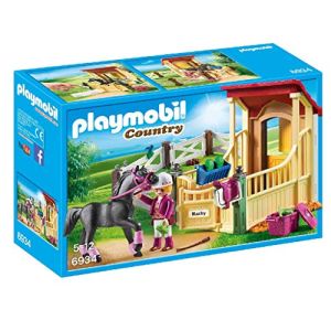 Image : Playmobil - Box avec Cavaliere et Pur-Sang Arabe - 6934