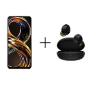 Pack Realme 8I 128 Go Noir + Ecouteurs sans fil Realme Buds Q2