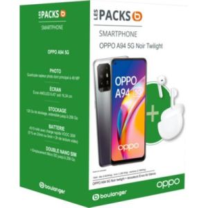Image : Pack Oppo A94 Noir 5G + Ecouteurs Enco Air