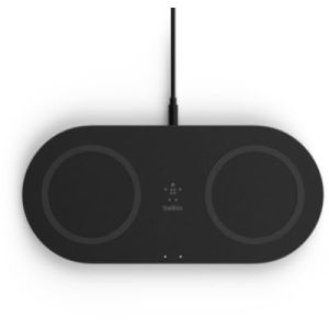 Image : Chargeur induction Belkin sans-fil 2x15W Pad charge rapide noir