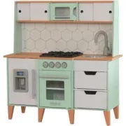 KIDKRAFT - Cuisine enfant Mid-Century Vert/Blanc