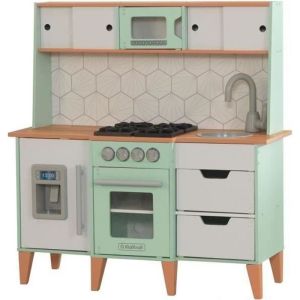 Image : KIDKRAFT - Cuisine enfant Mid-Century Vert/Blanc