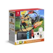 Pack Nintendo Switch Ring Fit Adventure Edition Limitee Rouge et Bleu Neon