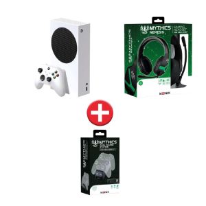 Image : Console Xbox Serie S+chargeur Konix+casque Konix