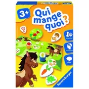 Ravensburger- Jeu Educatif- Qui mange quoi ?- Decouverte des animaux