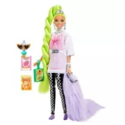 Barbie Extra - Natte Verte fluo MATTEL