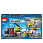 LEGO 60343 City Le Transport de L’Helicoptere de Secours